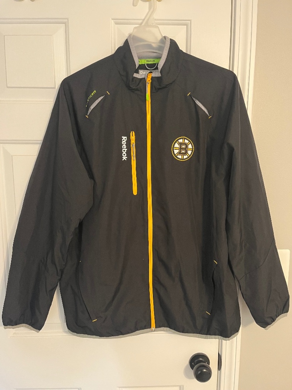 Boston Bruins Reebok Center Ice NHL Rink Jacket Windbreaker Men's Large